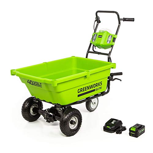 Greenworks LC-220 40V Cordless Lawn Cart, 3AH Battery and Charger Included
