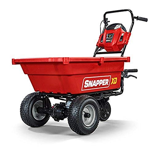 Snapper XD 82V MAX Cordless Electric Self-Propelled Utility Cart with 3.7-Cubic-Foot Cargo Bed, Battery and Charger Not Included