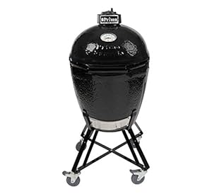 18. Primo Round LG 280 Ceramic Smoker Grill on Cradle