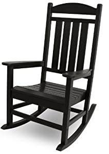 3. POLYWOOD R100BL Presidential Outdoor Rocking Chair