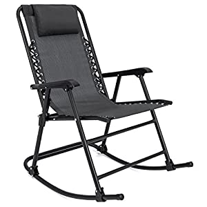1. Best Choice Products Foldable Zero Gravity Rocking Patio Recliner Chair