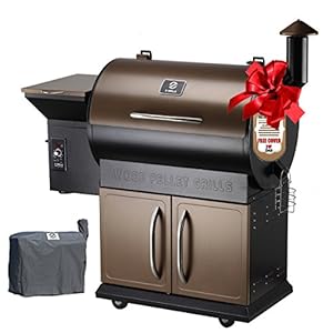 11. Z Grills Wood Pellet Grill & Smoker with Patio Cover