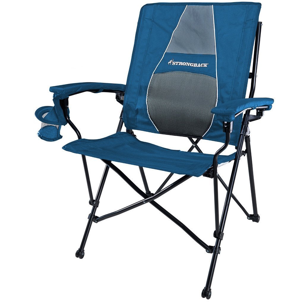 2. STRONGBACK Elite Folding Camping Chair with Lumbar Support