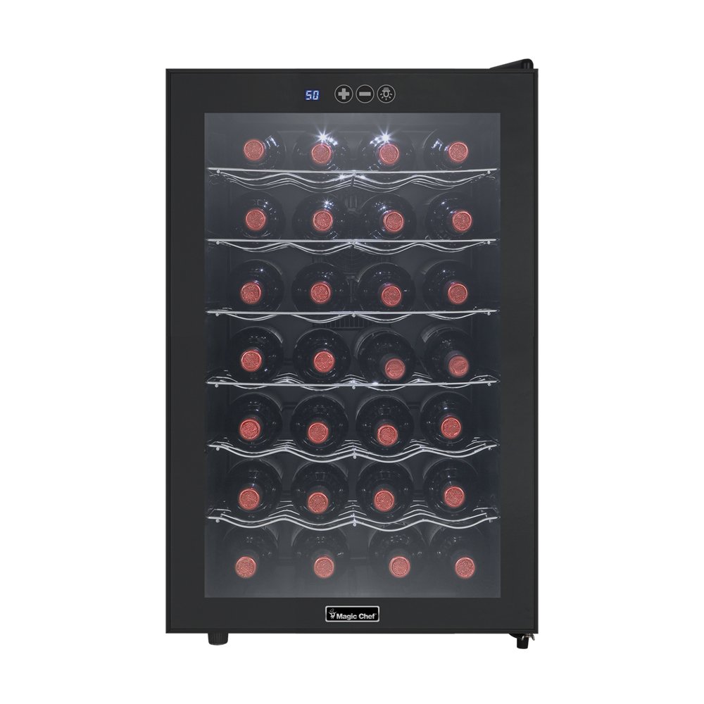 4. Magic Chef MCWC28B 28-Bottle Wine Cooler, Black