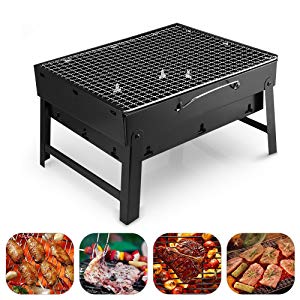 7. Barbecue Grill Uten Portable Lightweight Simple Charcoal Grill
