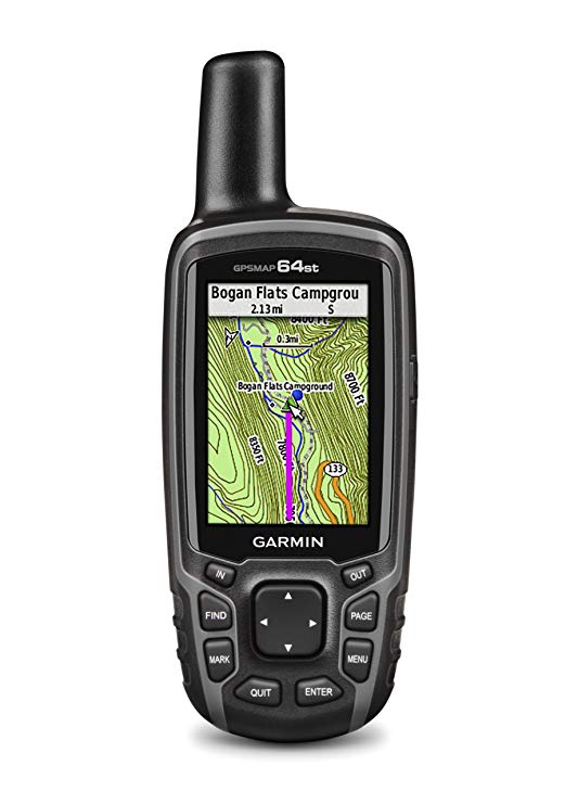 1. Garmin GPSMAP 64st, TOPO US. With High Sensitivity GPS and GLONASS Receiver