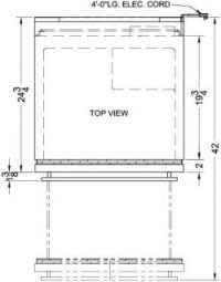 outdoor mini fridge dimensions